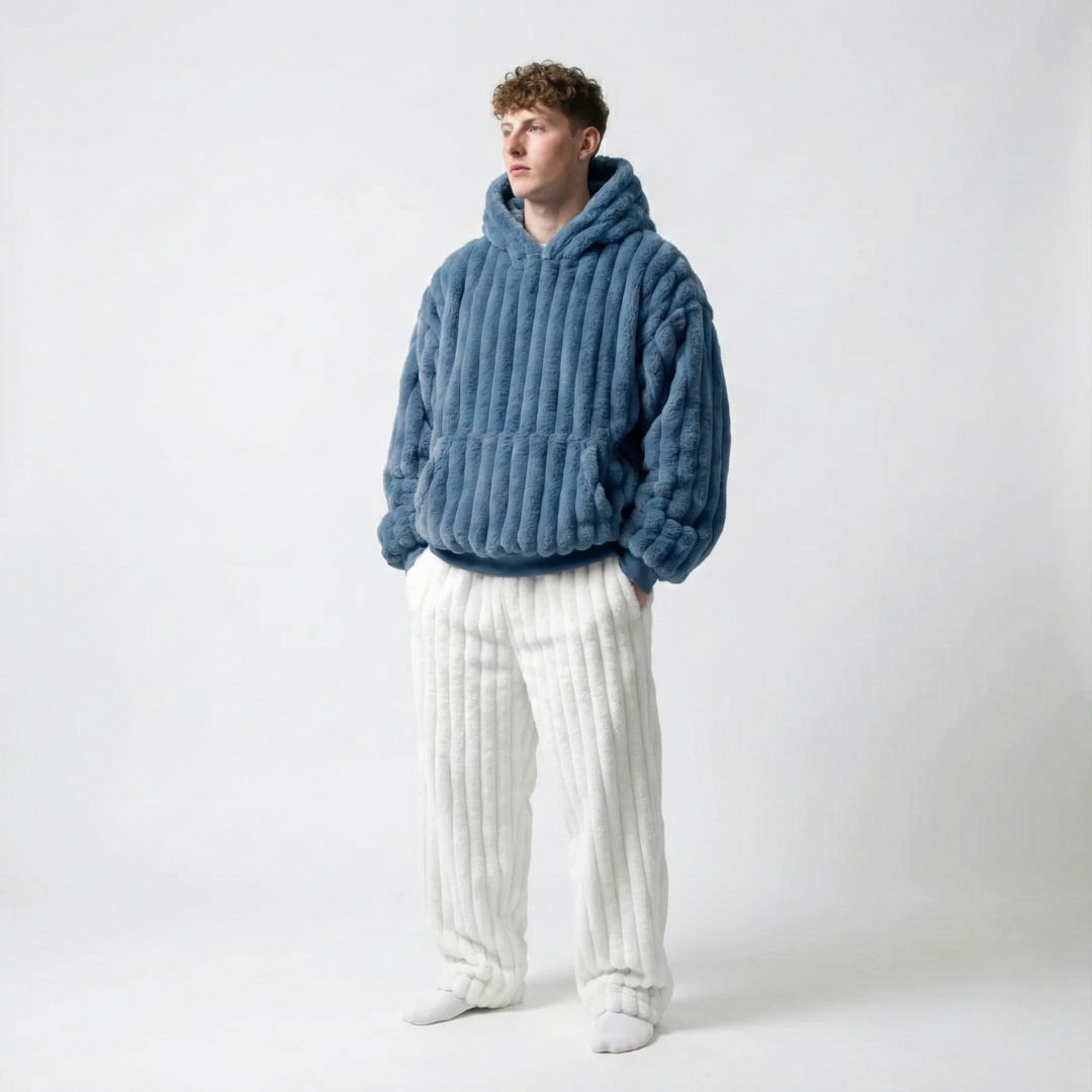 The hugwear™ blanket hoodie - blue